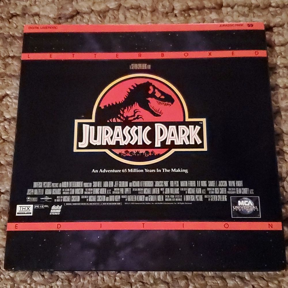 Jurrasic Park 1994 Laser Disc Movie 2 Discs